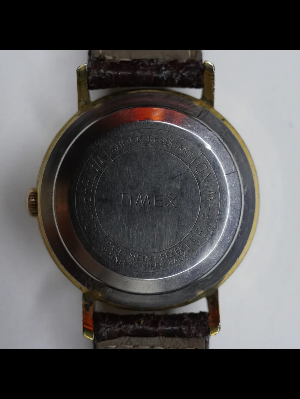 Vintage Timex Self-Wind Gold Tone Men’s Watch Runs Great Tropical Patina